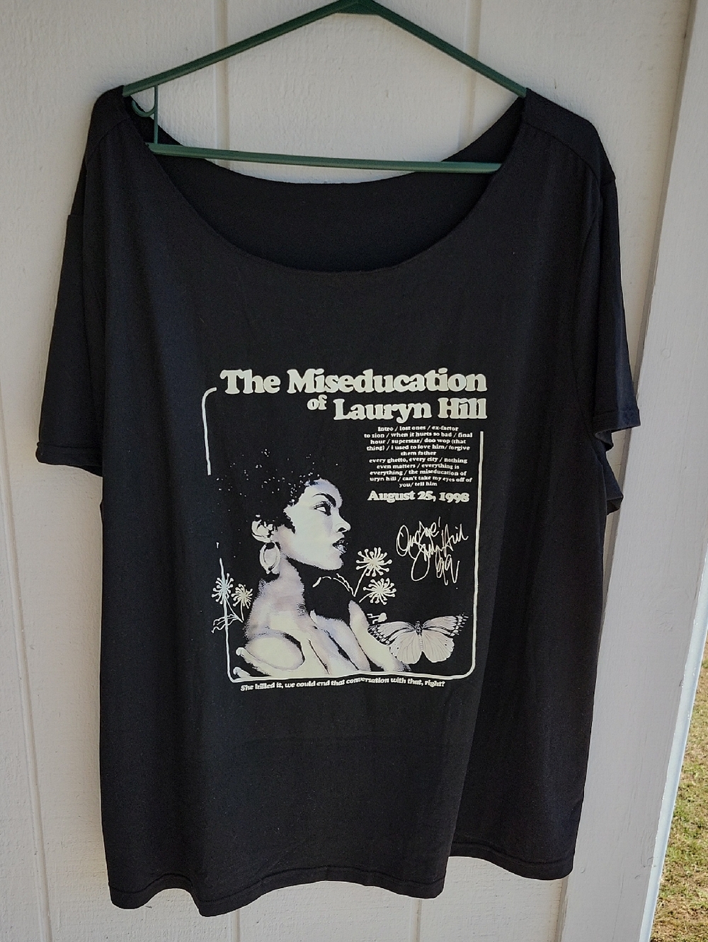 Shein Black The Miseducation Of LAUREN HILL Lauren Hill TOP